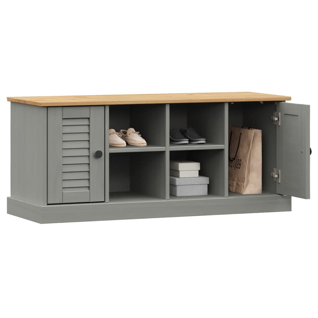 vidaXL Shoe Bench Shoe Storage Bench for Entryway Hallway VIGO Solid Wood Pine