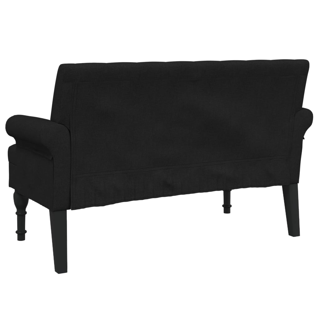 vidaXL Bench with Backrest Upholstered Bench Seating for Living Room Fabric