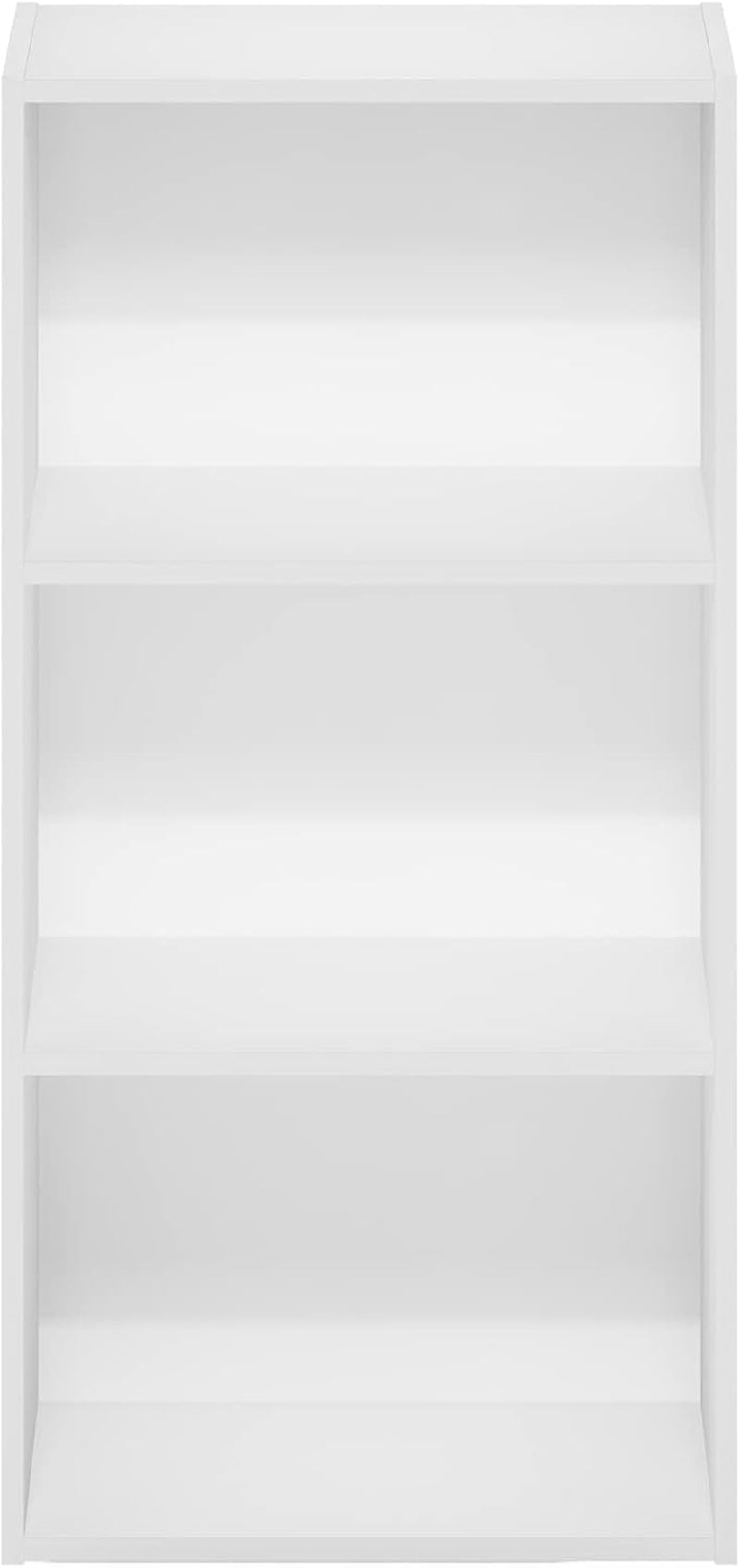 Luder 3-Tier Open Shelf Bookcase, White