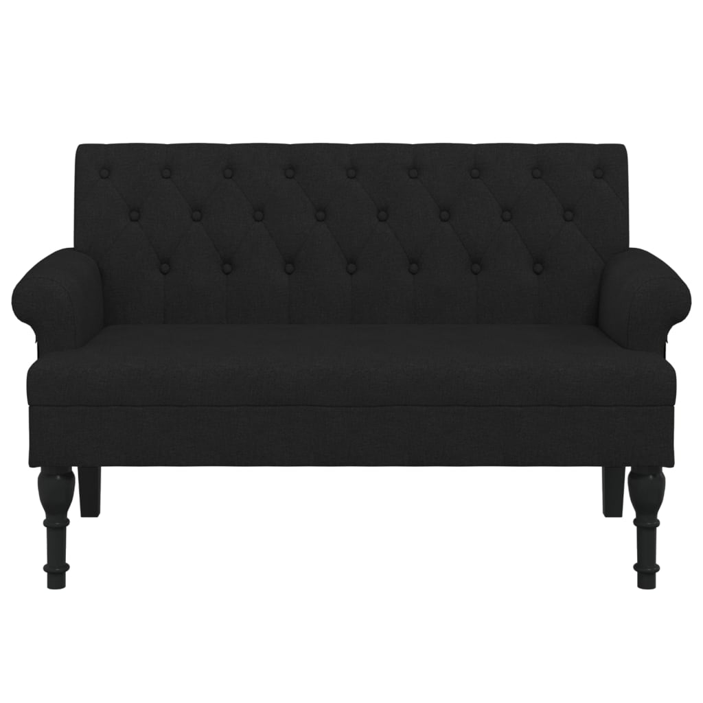 vidaXL Bench with Backrest Upholstered Bench Seating for Living Room Fabric
