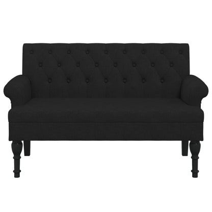vidaXL Bench with Backrest Upholstered Bench Seating for Living Room Fabric