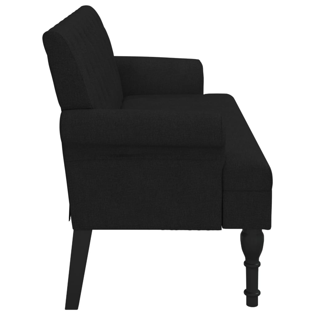 vidaXL Bench with Backrest Upholstered Bench Seating for Living Room Fabric