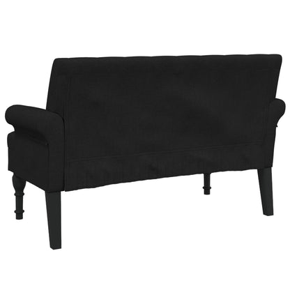vidaXL Bench with Backrest Upholstered Bench Seating for Living Room Fabric