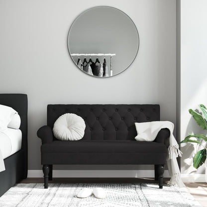 vidaXL Bench with Backrest Upholstered Bench Seating for Living Room Fabric